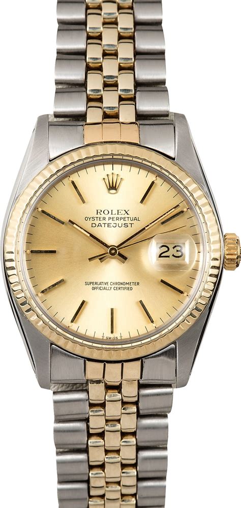 rolex datejust 16013 champagne dial|rolex 16013 datejust specs.